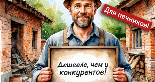 Для печников: цены ниже, чем у конкурентов!